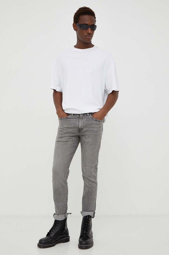 Levi's jeansy 512 SLIM TAPER 28833.1207 szary AW23