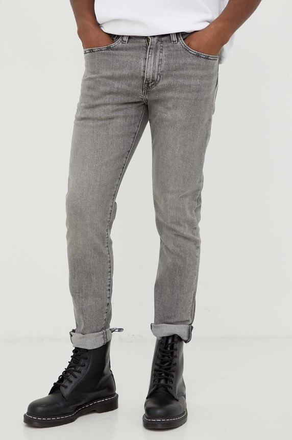 Odzież Levi's jeansy 512 SLIM TAPER 28833.1207 szary