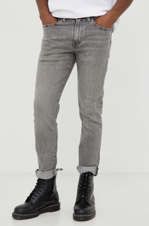 Odzież Levi's jeansy 512 SLIM TAPER 28833.1207 szary