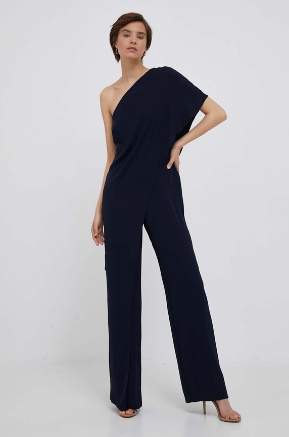 Kombinezon Lauren Ralph Lauren tkanina mornarsko plava 253909456