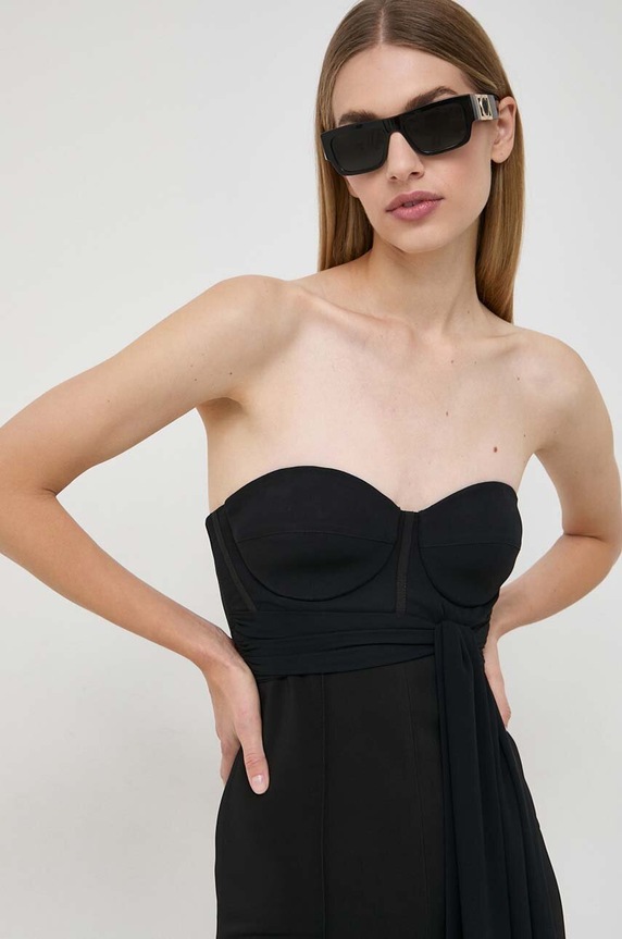 Elisabetta Franchi tuta elegante nero TU02337E2
