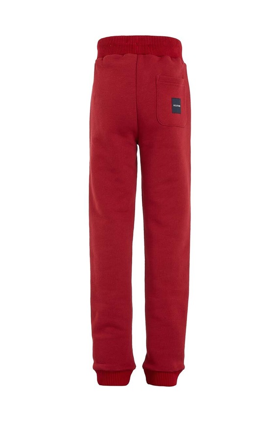 Chłopiec Tommy Hilfiger spodnie dresowe dziecięce KB0KB08278.74.122.9BYX bordowy