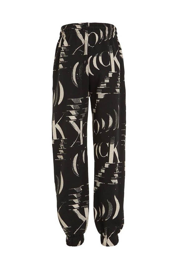 Αγορίστικα Παιδικό βαμβακερό παντελόνι Calvin Klein Jeans IB0IB01894.9BYX μαύρο