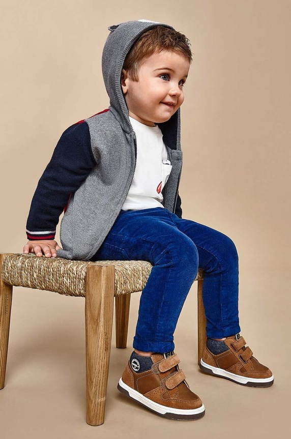 Mayoral pantaloni bebe cu elastan albastru 502.3C.Baby.9BYX