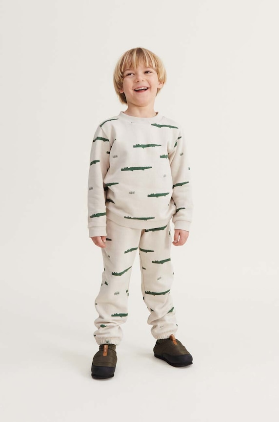 Liewood pantaloni de trening din bumbac pentru copii bumbac bej LW15046