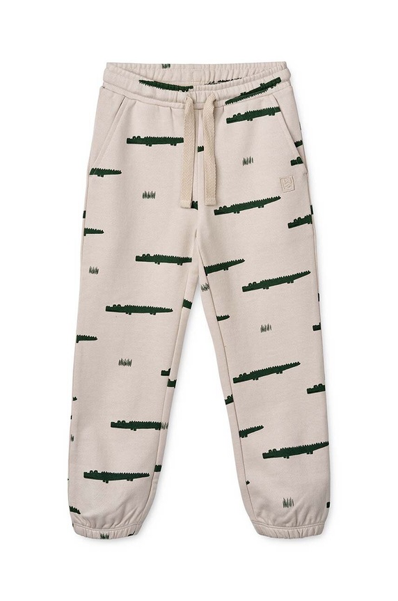 Liewood pantaloni de trening din bumbac pentru copii LW15046 bej SS24