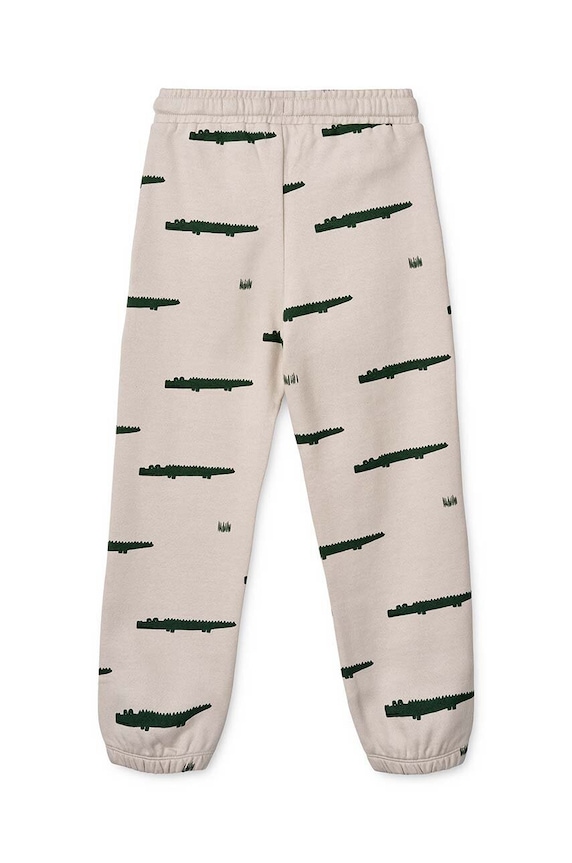 Băieți Liewood pantaloni de trening din bumbac pentru copii LW15046 bej