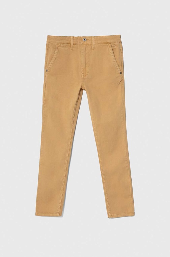 Detské rifle Pepe Jeans Planet friendly béžová PB210623C34
