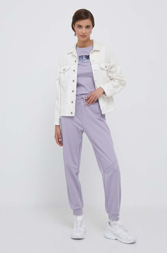 Donji dio trenirke Calvin Klein Jeans J20J221295 ljubičasta AW23