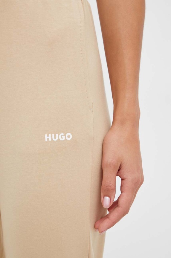 HUGO nadrág otthoni viseletre bézs 50490578