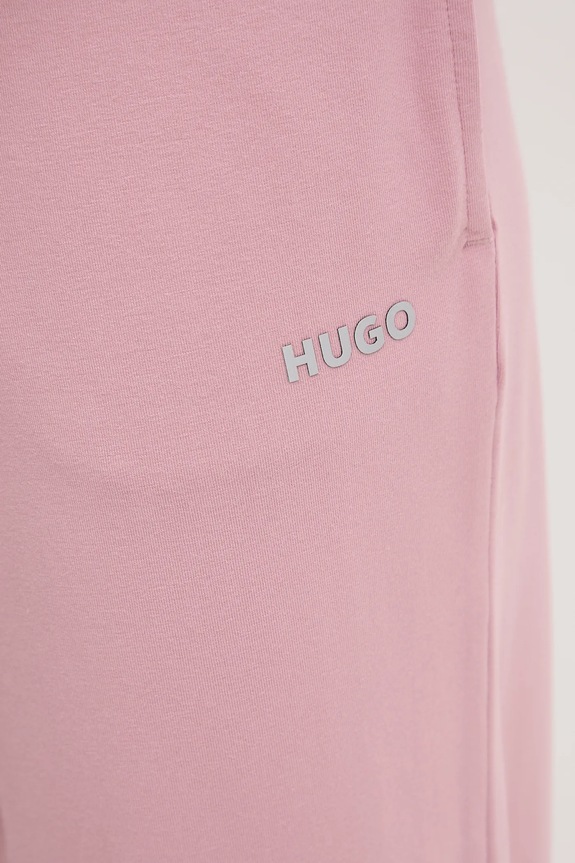 Nohavice HUGO SHUFFLE_PANTS ružová 50490578