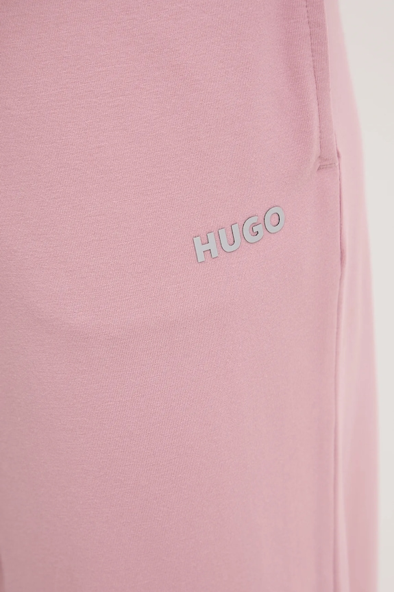 Nohavice HUGO SHUFFLE_PANTS ružová 50490578
