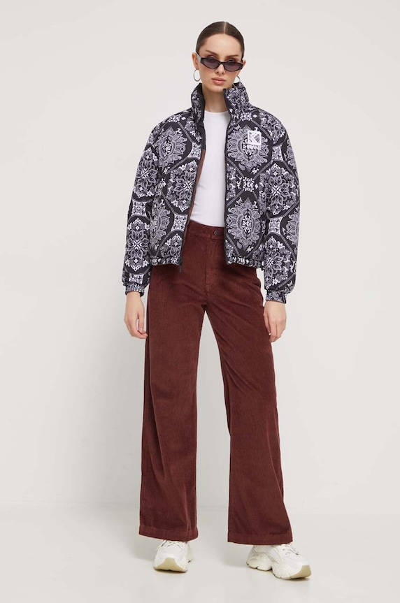 Κοτλέ παντελόνι Roxy ERJNP03523 καφέ AW23