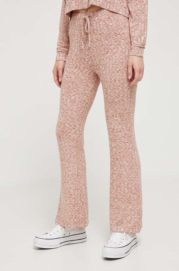 Billabong spodnie dresowe wzorzyste różowy ABJNP00362