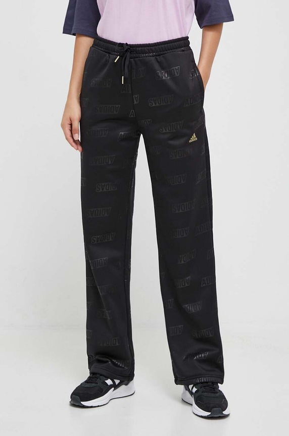 adidas pantaloni de trening tricotaj negru IA3178