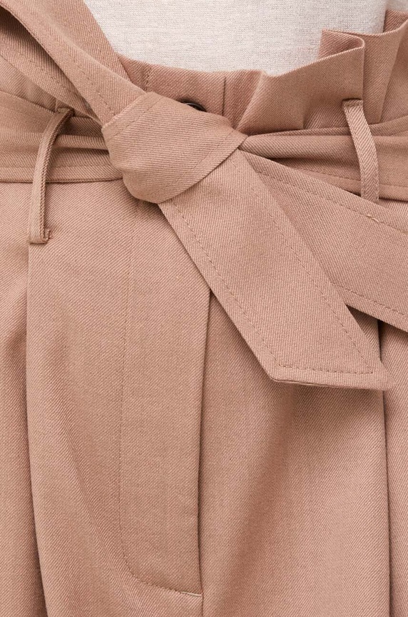 Μάλλινο παντελόνι Pinko μπεζ 102203.A1B3