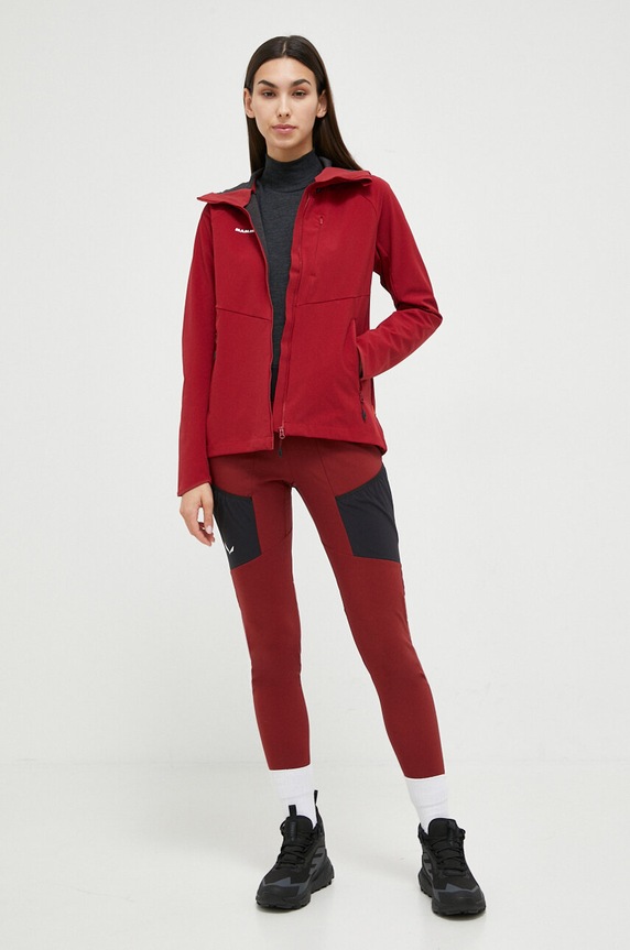 Outdooor hlače Salewa Puez Warm Durastretch Cargo 00.0000028483 bordo AW24