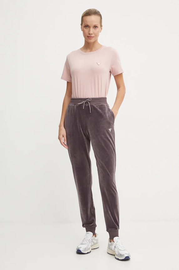 Tepláky Guess V3BB27.KBXI2 fialová SS25