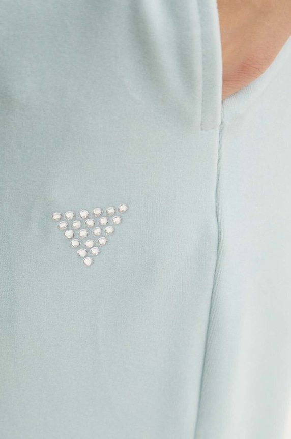Tepláky Guess tyrkysová V3BB27.KBXI2