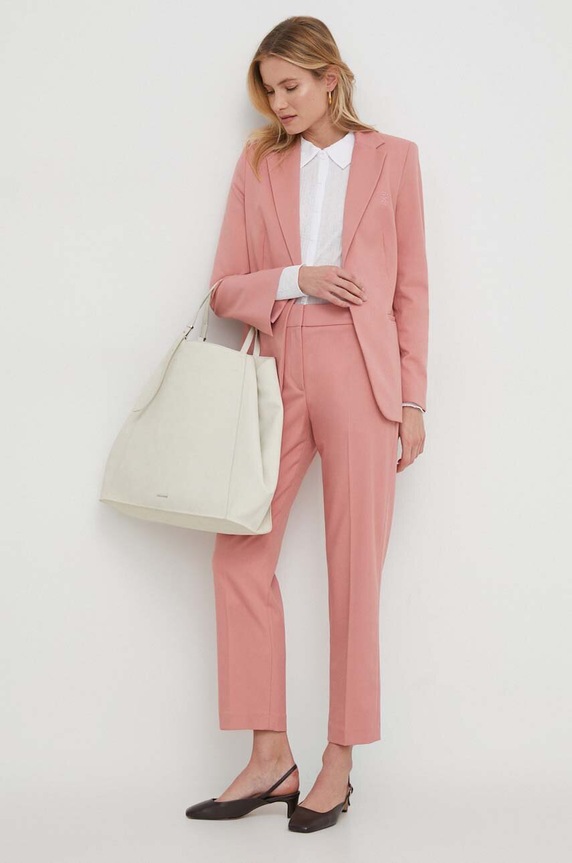 Tommy Hilfiger nadrág WW0WW39723 rózsaszín SS25