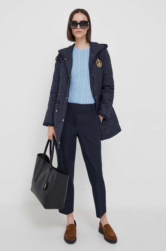 Tommy Hilfiger spodnie WW0WW39723 granatowy SS25