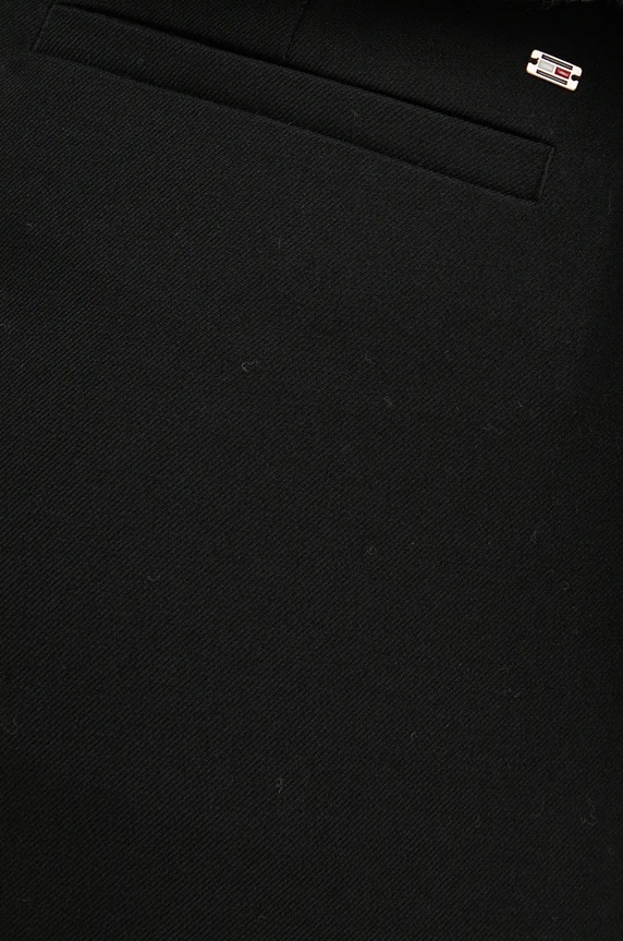 Hlače Tommy Hilfiger crna WW0WW39725