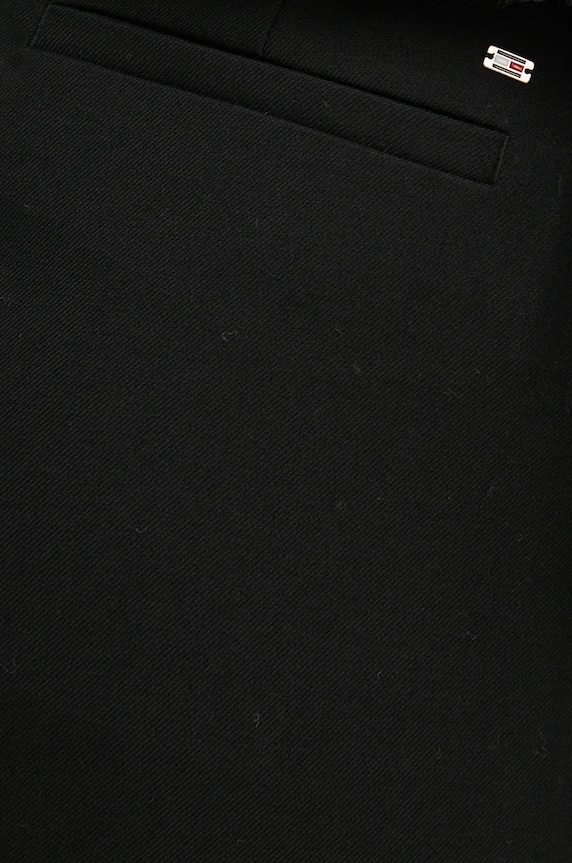 Hlače Tommy Hilfiger crna WW0WW39725