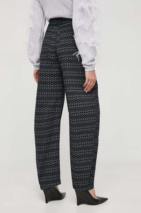 Îmbrăcăminte Patrizia Pepe pantaloni de bumbac 2P1550.D055 negru