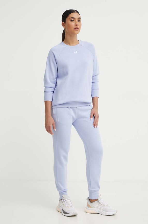 Under Armour spodnie dresowe 1379438 fioletowy SS26