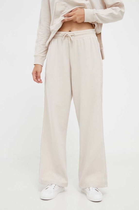 Homewear hlače Tommy Hilfiger bez uzorka bež UW0UW04771