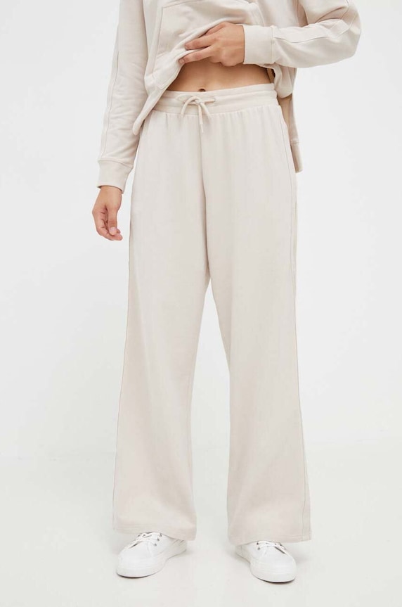Homewear hlače Tommy Hilfiger bez uzorka bež UW0UW04771