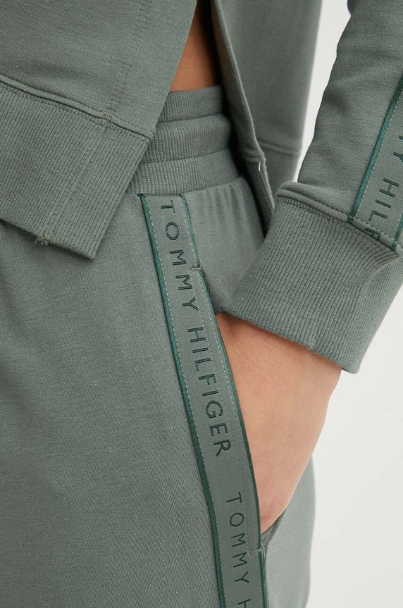 Tommy Hilfiger nadrág otthoni viseletre zöld UW0UW04771