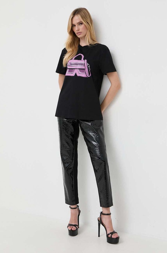 Παντελόνι Karl Lagerfeld 236W1901 μαύρο AW23