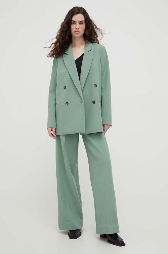 Hlače Lovechild 5113485 zelena AW23