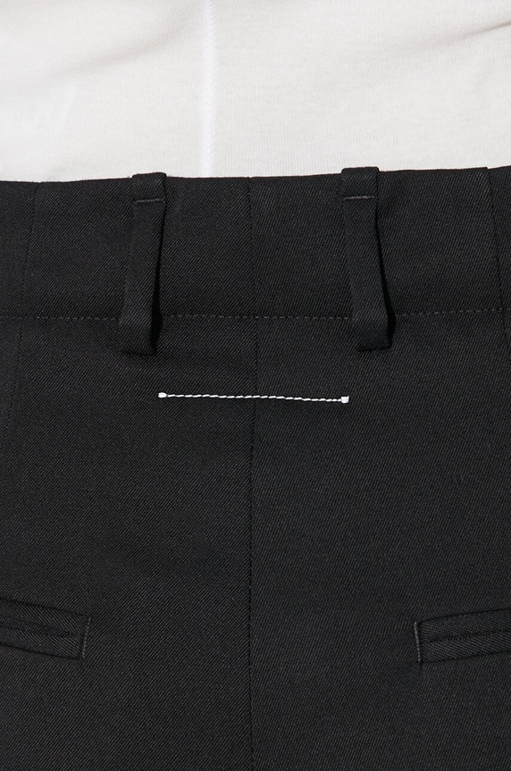 MM6 Maison Margiela pantaloni din lână S62KB0178 negru