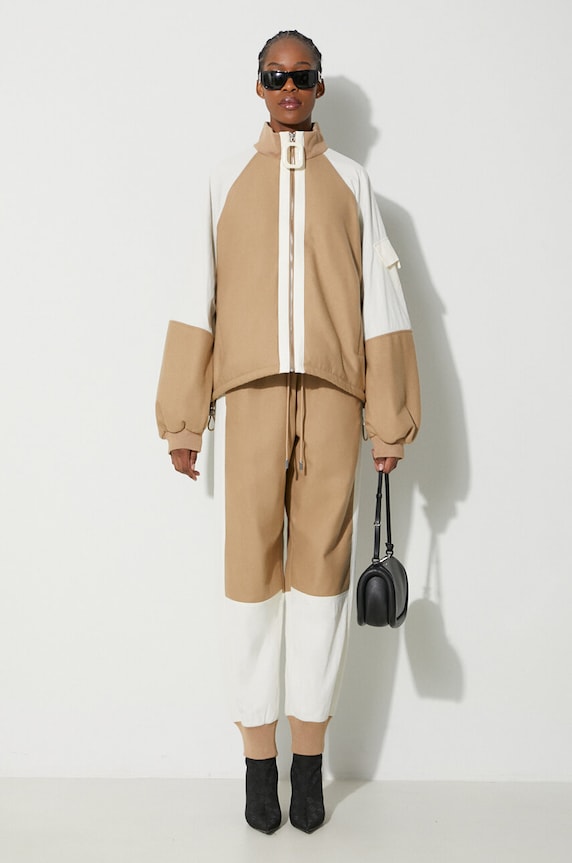 Donji dio trenirke s dodatkom vune JW Anderson TR0294.PG1364 bež AW23