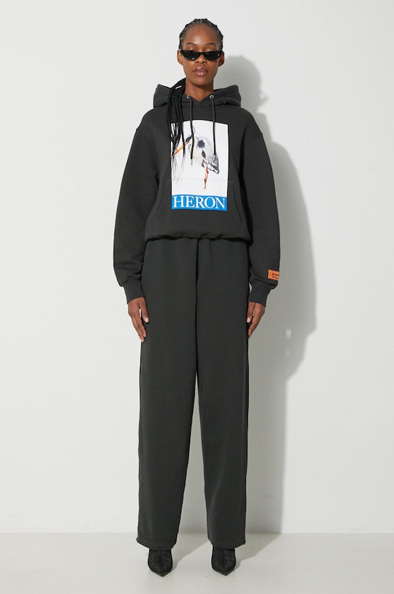 Heron Preston pantaloni da jogging in cotone Stfu Os Sweatpants HWCH006F23JER0011001 nero AW23