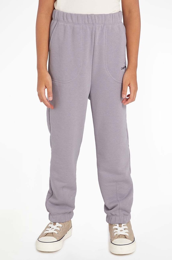 Calvin Klein Jeans gyerek melegítőnadrág sima lila IG0IG02094.9BYX