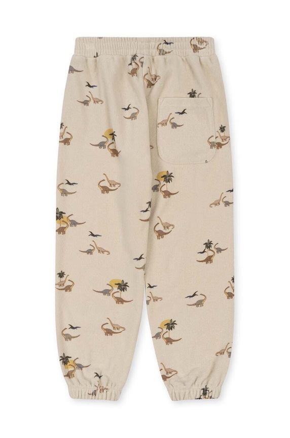 Dziewczynka Konges Sløjd spodnie dresowe bawełniane dziecięce KS6416 beżowy