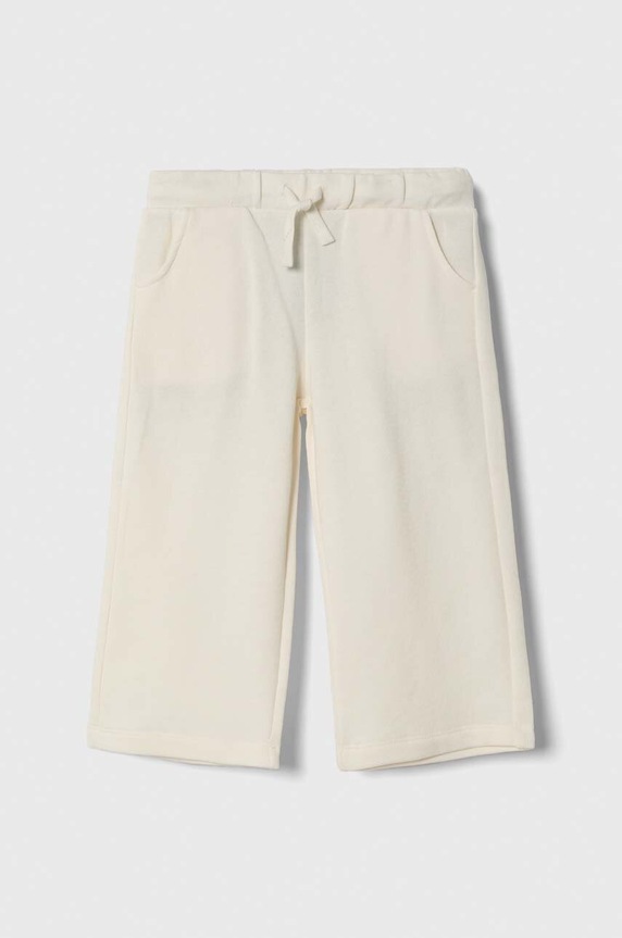 United Colors of Benetton spodnie bawełna beżowy 3J68GF02U.P.SEASONAL