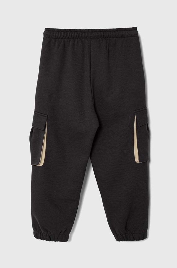 Detské tepláky Sisley 30UNXF017.G.SEASONAL čierna AW23