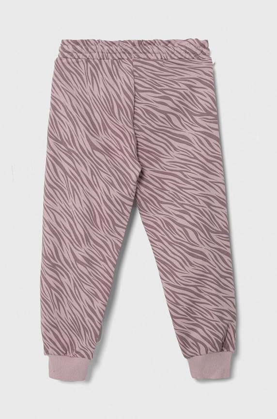 Lány Sisley gyerek pamut melegítőnadrág 3NTDXF00Y.G.SEASONAL rózsaszín