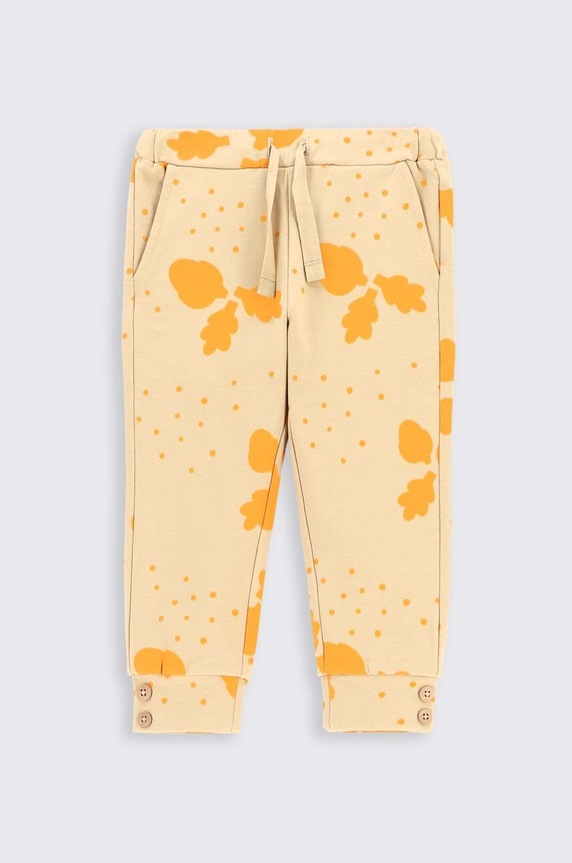 Donji dio trenirke za bebe Coccodrillo Planet friendly bež ZC2120101WON