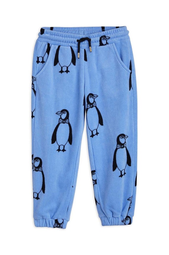 Mini Rodini spodnie dresowe dziecięce dzianina niebieski 1100009260