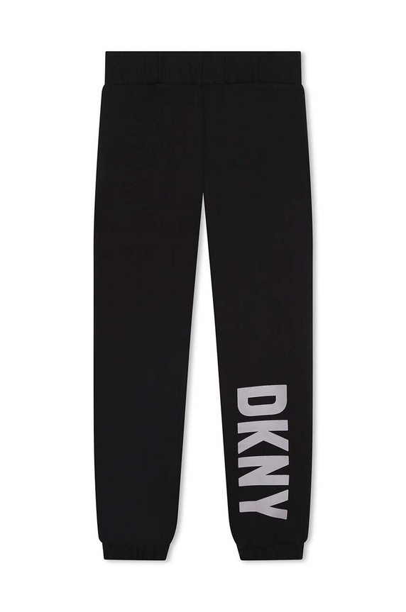 CHLAPEC Dětské bavlněné tepláky Dkny D54005.114.150 černá