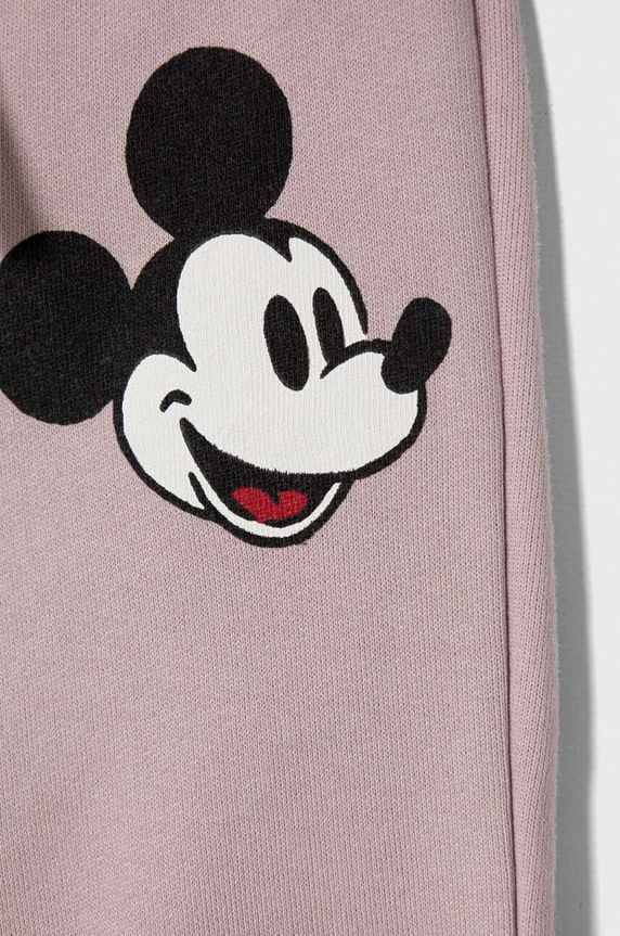Κοριτσίστικα Παιδικό βαμβακερό παντελόνι United Colors of Benetton x Disney 3J68GF03G.P.SEASONAL μωβ