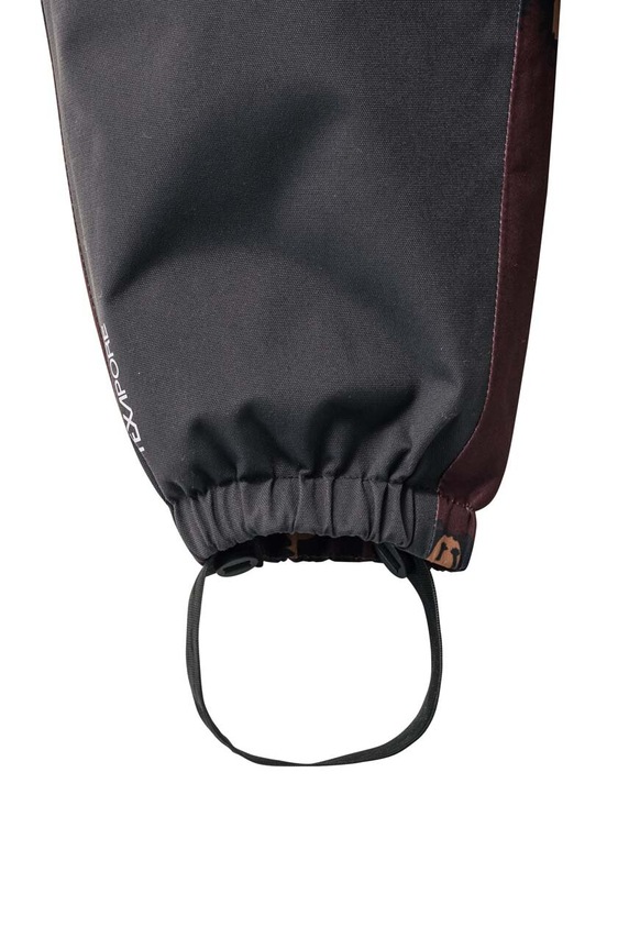 Детски зимен спортен панталон Jack Wolfskin GLEEL 2L INS PRINT BIB бордо 1610451