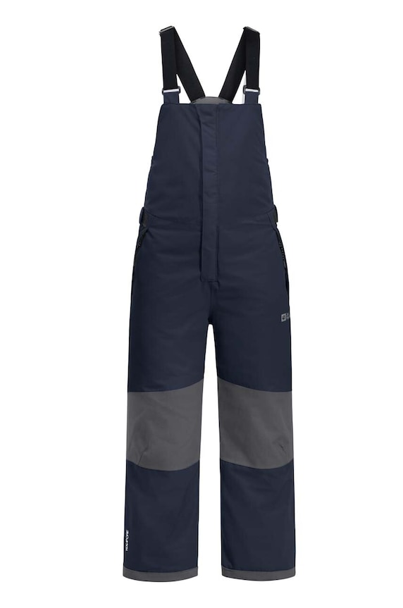 Jack Wolfskin spodnie narciarskie dziecięce ACTAMIC 2L INS BIB tkanina granatowy 1610341.164.176