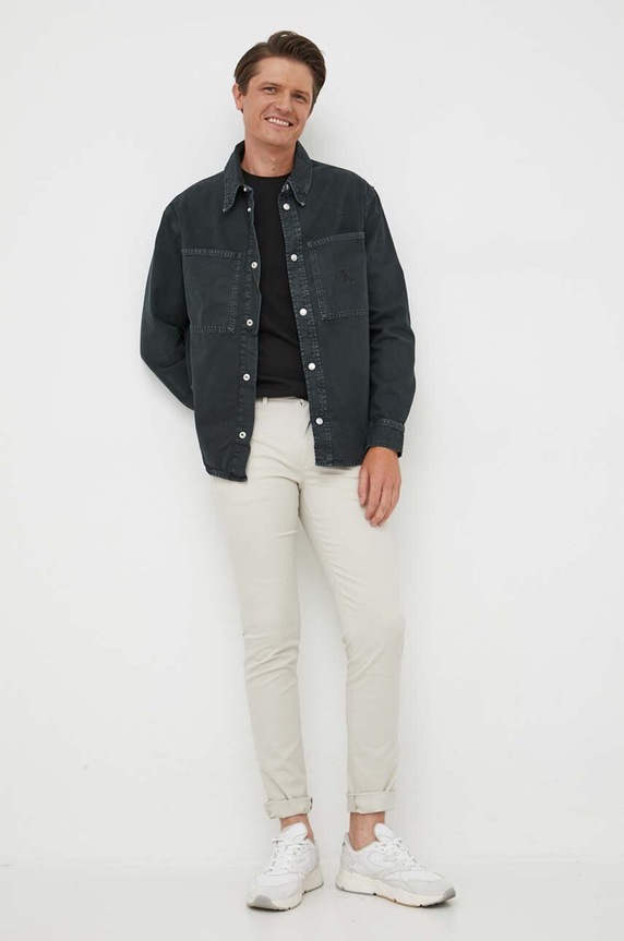 Tommy Hilfiger spodnie MW0MW26619 beżowy SS26