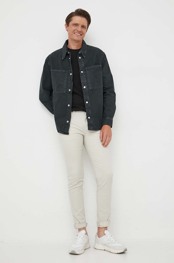 Tommy Hilfiger spodnie MW0MW26619 beżowy SS26